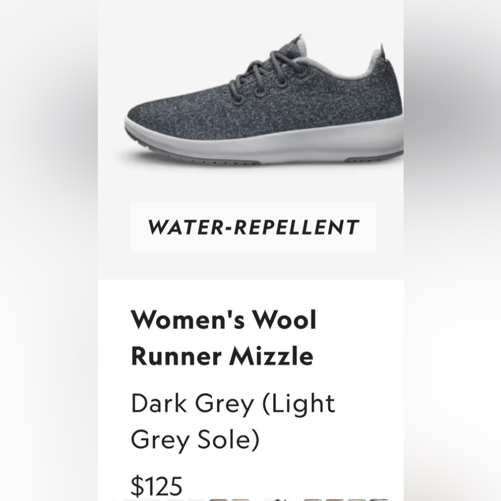 Allbirds Gray Athletic Shoes with Shimmering Design - Picture 5 of 6